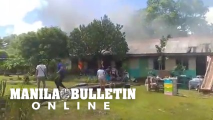 A fire hits Casiguran Central School in Casiguran town Sorsogon province