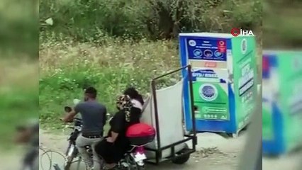 Giysi kumbarasından hırsızlık kamerada