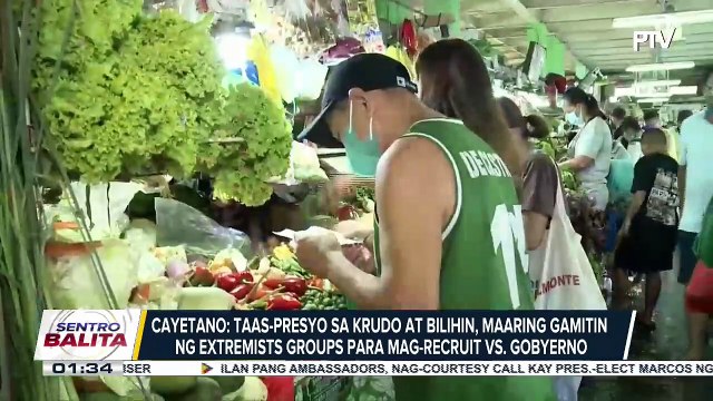 Senator-elect Cayetano, nagbabala na maaaring gamitin ng extremist groups ang taas-presyo sa krudo at bilihin para mag-recruit vs. gobyerno