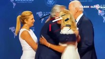ABD Başkanı Joe Biden, mevkidaşı Arjantin Başkanı Fernandez'in eşinin elini dakikalarca bırakamadı