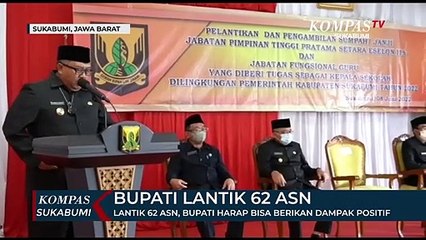 Lantik 62 ASN, Bupati Harap Bisa Berikan Dampak Positif