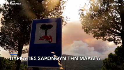 Ισπανία: Εκκενώσεις στη Μάλαγα λόγω εκτεταμένων πυρκαγιών