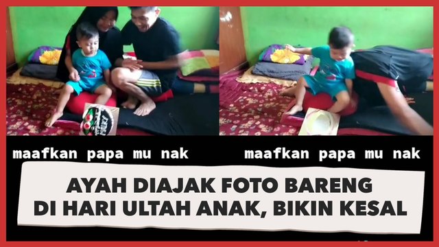 Ayah Diajak Foto Bareng di Hari Ulang Tahun Anak, Endingnya Malah Bikin Kesal