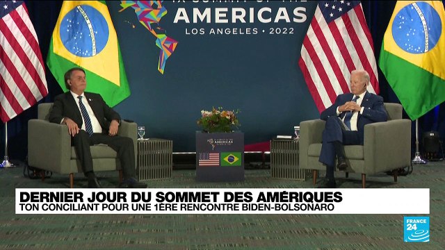 Sommet des Amériques: Ton conciliant entre Biden et Bolsonaro pour leur première rencontre bilatérale
