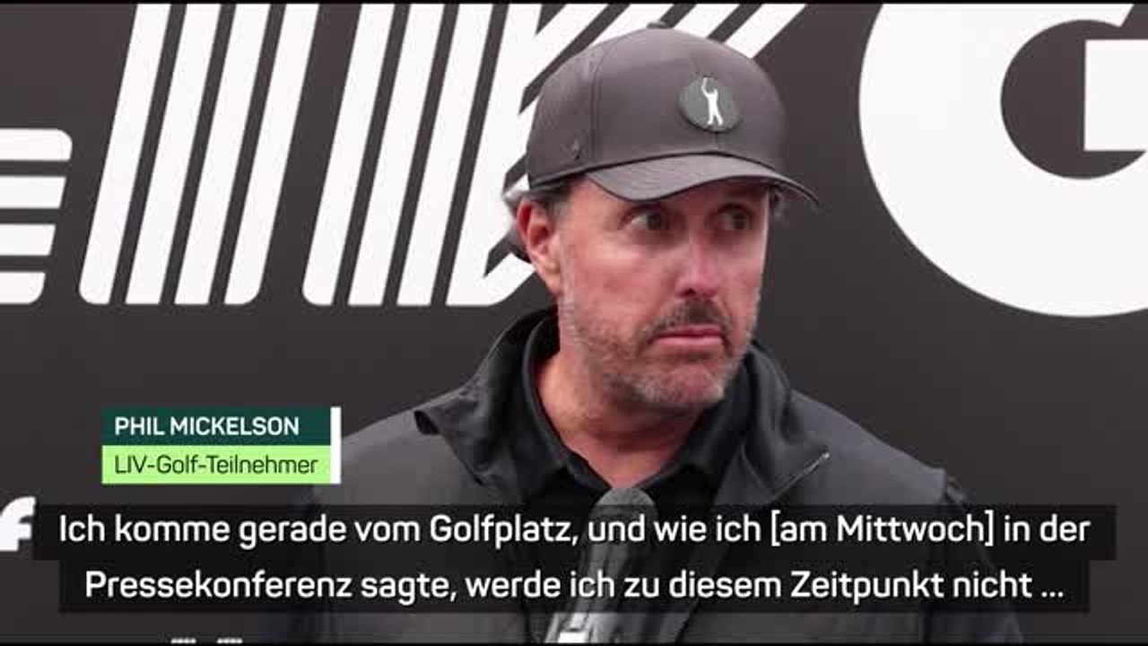 Mickelson: 'Spreche nicht über PGA-Tour'