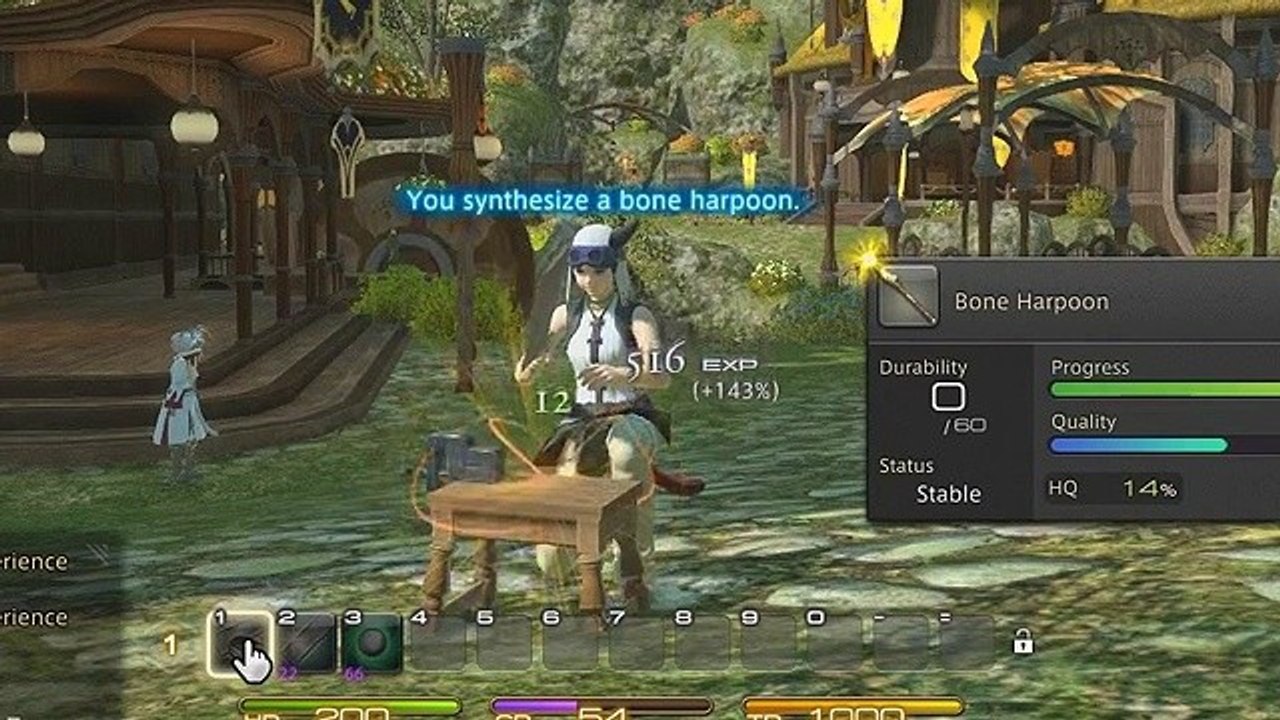 Final Fantasy 14 Online: A Realm Reborn - Ingame-Szenen: Sammeln und Craften nach dem Reboot
