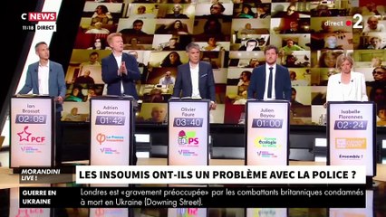 Christine Kelly demande la saisie de la justice et de l’Arcom après les propos d’Adrien Quatennens sur France 2 pour incitation à la haine contre la police et non maitrise de l’antenne - VIDEO