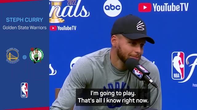 Curry confirms he'll play for Warriors in Game 4