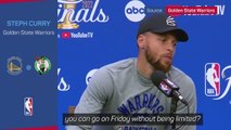 Curry confirms he'll play for Warriors in Game 4