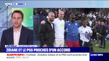 Zinédine Zidane et le PSG proches d'un accord pour le poste d'entraîneur (info RMC sport)