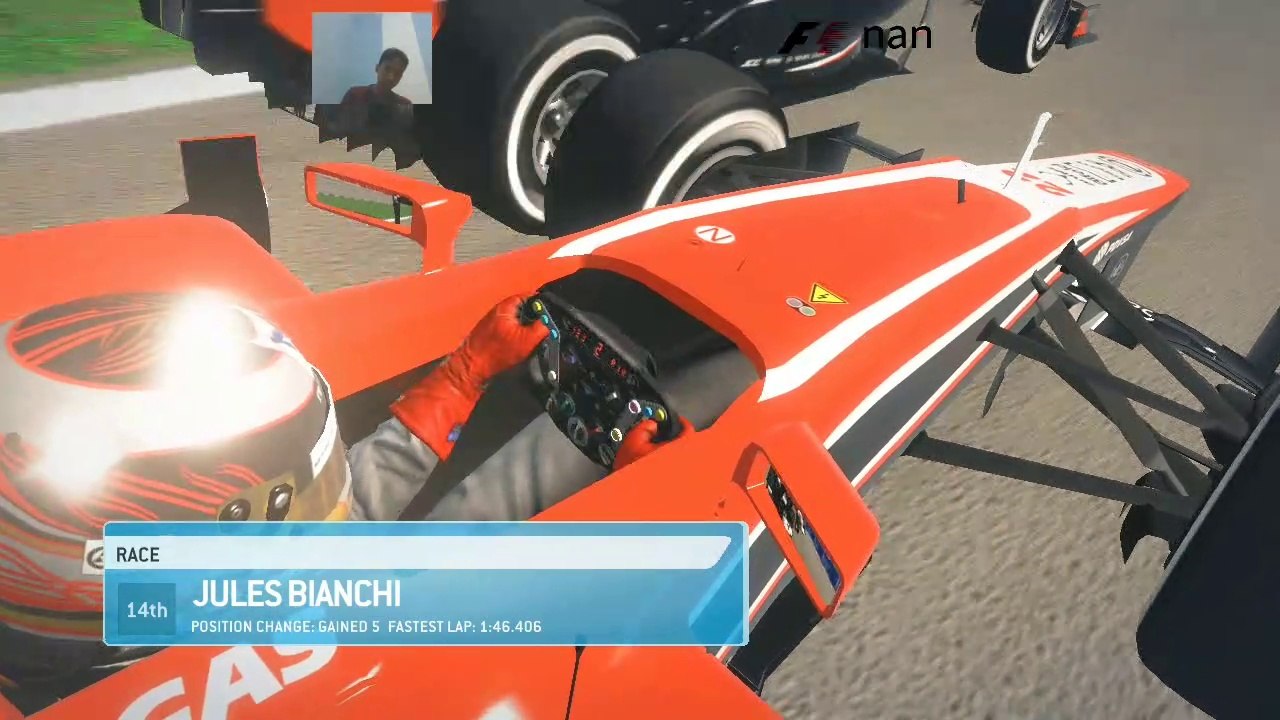 Jules Bianchi hanya mampu finish di posisi 14 | F1 2013