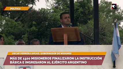 Más de 1500 misioneros finalizaron la instrucción básica e ingresaron al Ejército Argentino