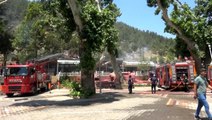 Kahramanmaraş'ta sosyal tesis yangını