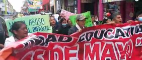 Vecinos marchan en Yapacaní para exigir justicia por la violación múltiple de un menor de edad