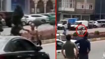 Nevşehir'de hareketli dakikalar: Pitbull'la gezip çevredekilere hareket etti, yetmezmiş gibi bir de polise bıçakla saldırdı
