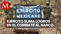 Ejército asegura siete 'narcolaboratorios' en Sinaloa