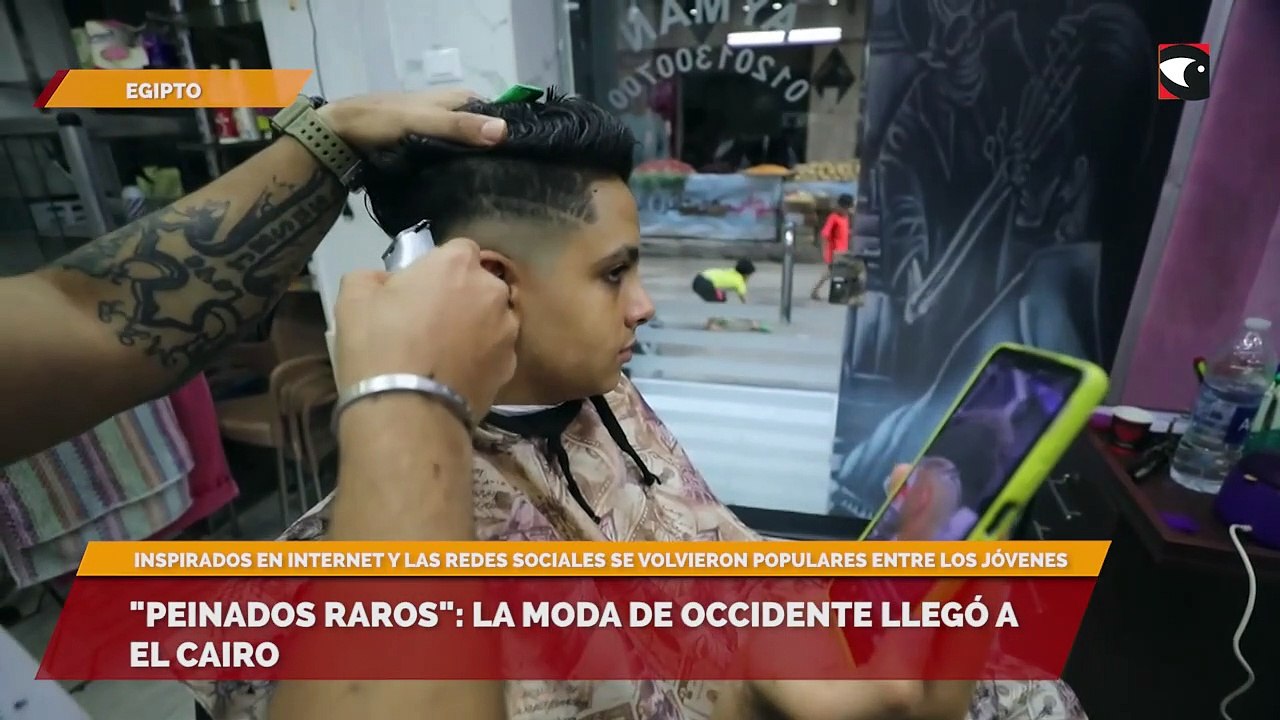 "Peinados raros" la moda de occidente llegó a El Cairo