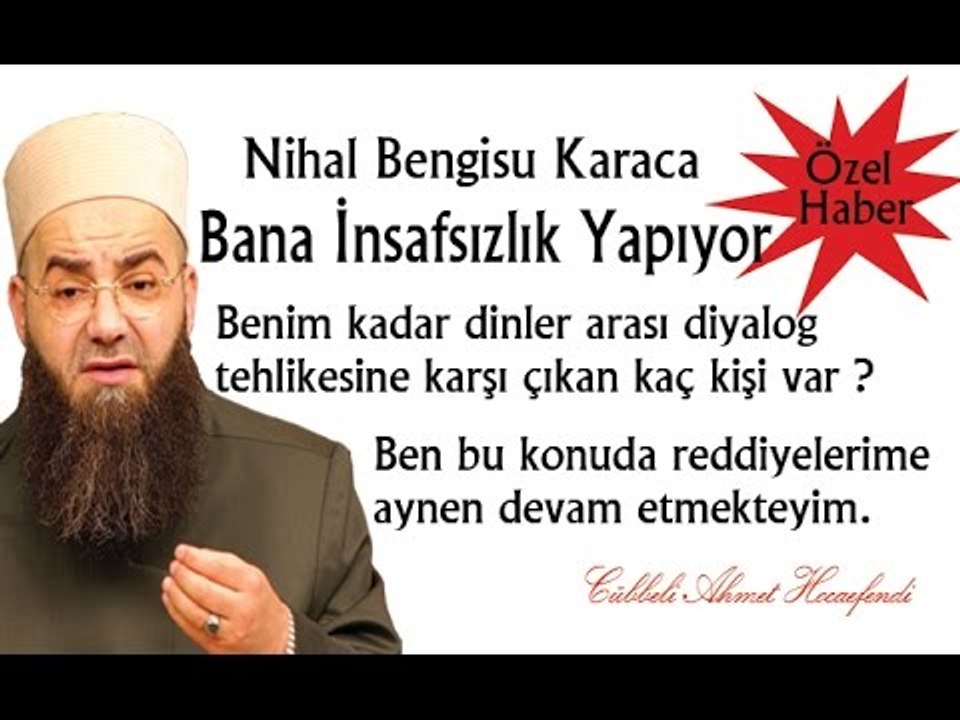Cübbeli Ahmet Hocaefendi - Dinler Arası Diyaloğu Senelerdir Konuşuyorum
