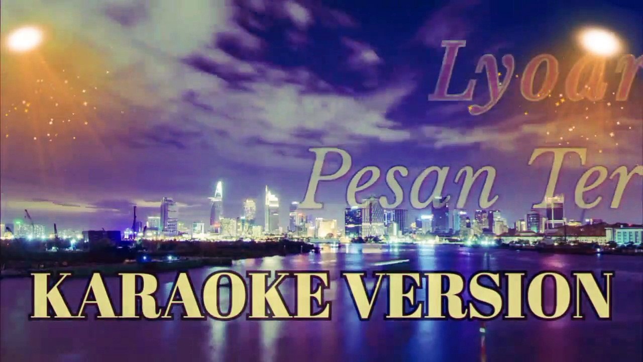 Lyodra- Pesan Terakhir Karaoke+lirik