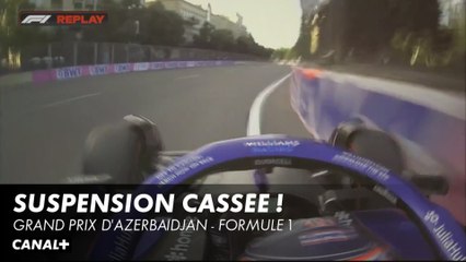 Albon percute le mur en FP2 - Grand Prix d'Azerbaïdjan - F1