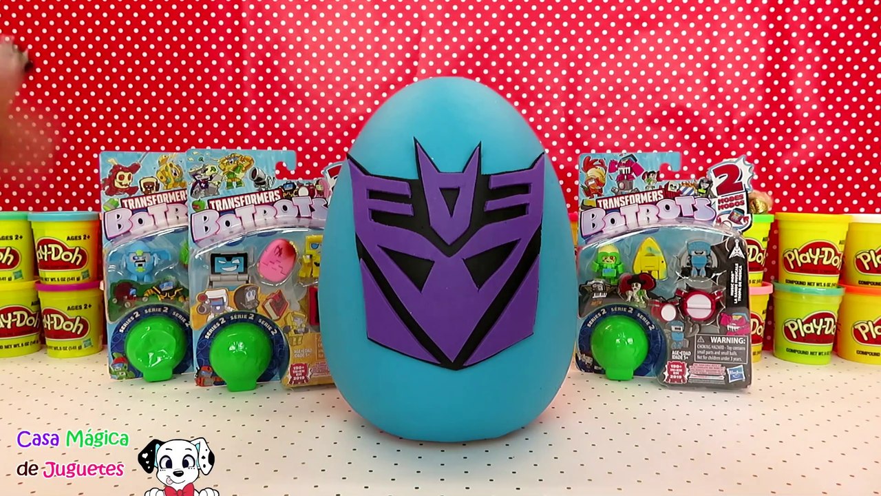 Huevo Sorpresa Giganted de Platilina Play-doh de los Desepticons