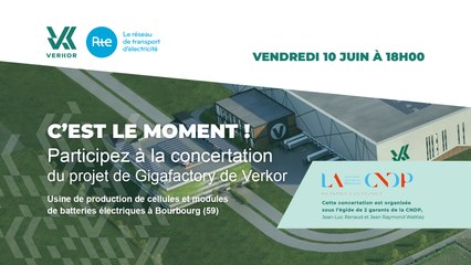 Replay : Réunion de lancement de la concertation du projet "Verkor" - 10 Juin 2022