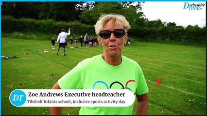 Inclusive sports activities day at Tibshelf infants school