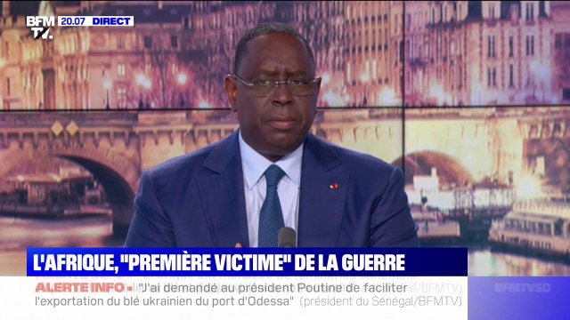 Macky Sall, président de l'Union africaine: L'Afrique veut la fin de la guerre en Ukraine