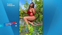 Ana Bárbara presume cuerpazo en diminuto bikini rojo