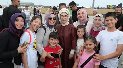 Emine Erdoğan, 5. Etnospor Kültür Festivali'ni ziyaret etti