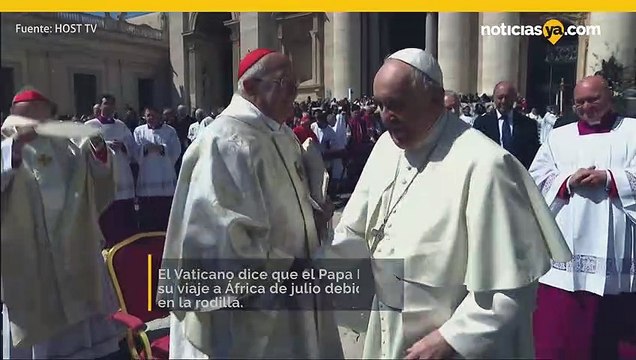El Papa Francisco pospone su visita de julio a la República Democrática del Congo debido a un problema en la rodilla