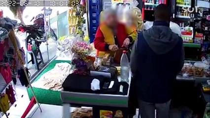 Comerciante reage assalto em Umuarama; Câmera de segurança registro o fato