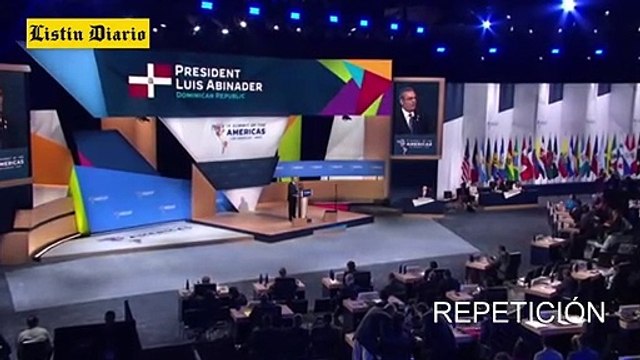 Discurso de Luis Abinader en la Cumbre de Las Américas