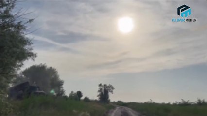 Ukrainian Troops Launch '(MLRS MISSILE)' At Russian Positions In Southern Ukraine
