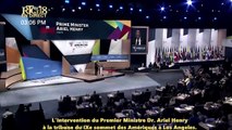 Premier Ministre Dr Ariel Henry au 9eme Sommet des Amériques