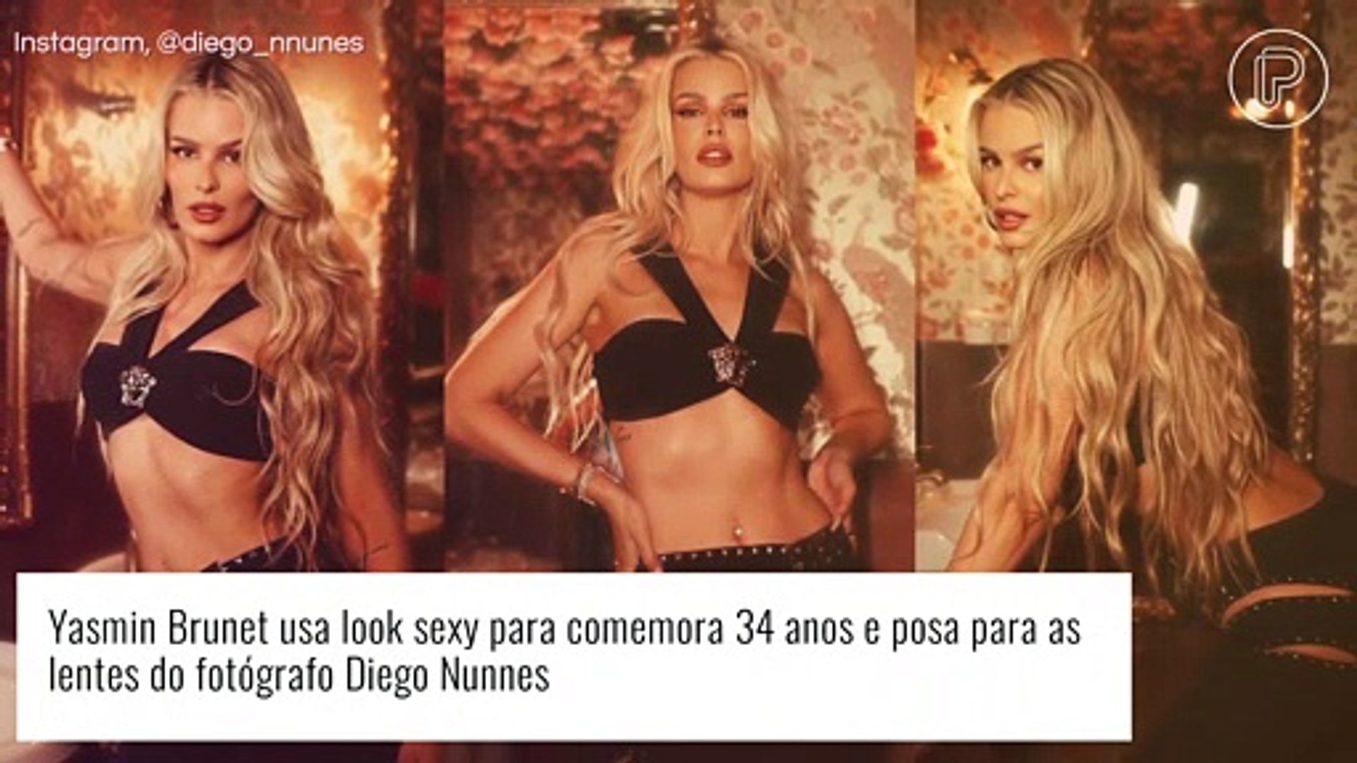 Yasmin Brunet aposta em look vazado cut out com recortes estratégicos. Aos detalhes!