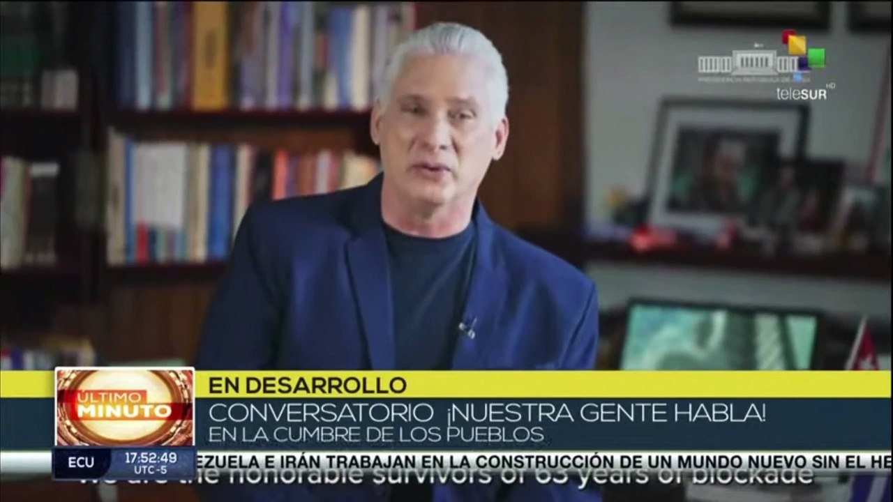 Presidente Díaz-Canel reconoce solidaridad de pueblos del mundo a Cuba, Venezuela y Nicaragua