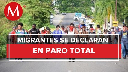 En Chiapas, caravana migrantes hace paro en el municipio de Mapastepec