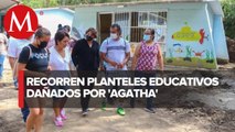 Huracán 'Agatha' dañó 191 escuelas de Oaxaca: Delfina Gómez