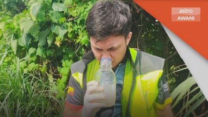 Pencemaran | Air warna putih dikesan di Sungai Langat