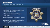 Officials: High-speed chase involving murder suspects starts in San Luis Obispo County, ends in Kern County