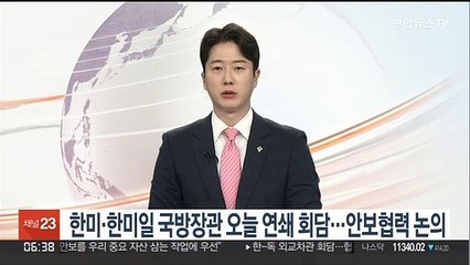 Download Video: 한미·한미일 국방장관 오늘 연쇄 회담…안보협력 논의