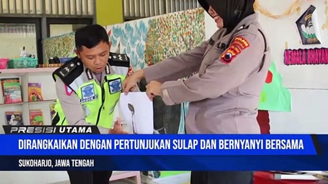 Program Polisi Sahabat Anak, Satlantas Polres Sukoharjo Kunjungi TK Bhayangkari