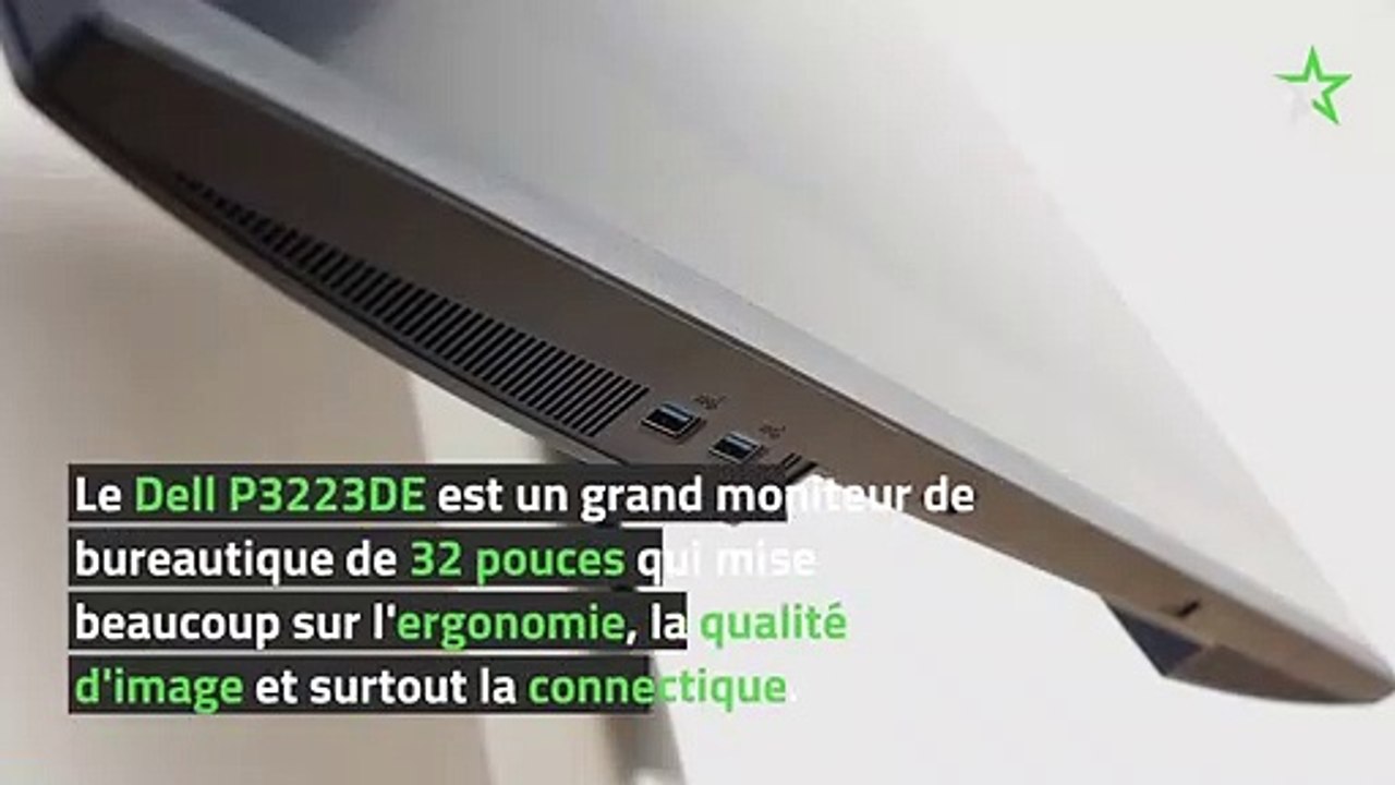 Test Dell P3223PE : un grand moniteur de bureautique bien calibré et avec USB-C
