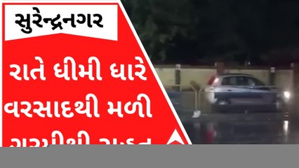 સુરેન્દ્રનગરમાં રાતે ધીમી ધારે વરસાદ, લોકોને મળી ગરમીથી રાહત