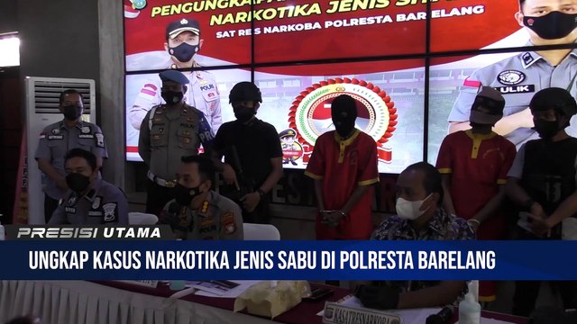 Kapolresta Barelang Gelar Konferensi Pers Ungkap Kasus Tindak Pidana Narkotika Jenis Shabu seberat 1.018,94 Gram