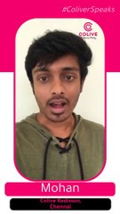 Colive Review by Mr. Mohan -  Colive Radisson Chennai review - Happy Customer Review Colive - Coliver speaks