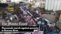 Thousands march against poverty in Buenos Aires