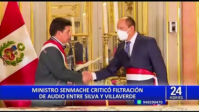 Ministro Senmache: En mi gestión no existe una voluntad de proteger a Juan Silva Villegas