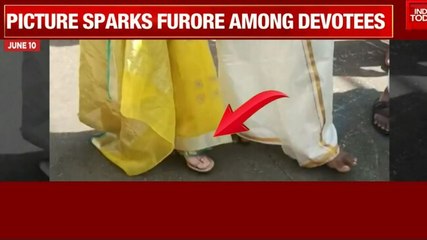 Images of Nayantara wearing sandals inside Tirupati temple sparks outrage against newlywed couple